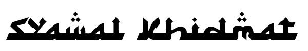Syawal Khidmat font preview